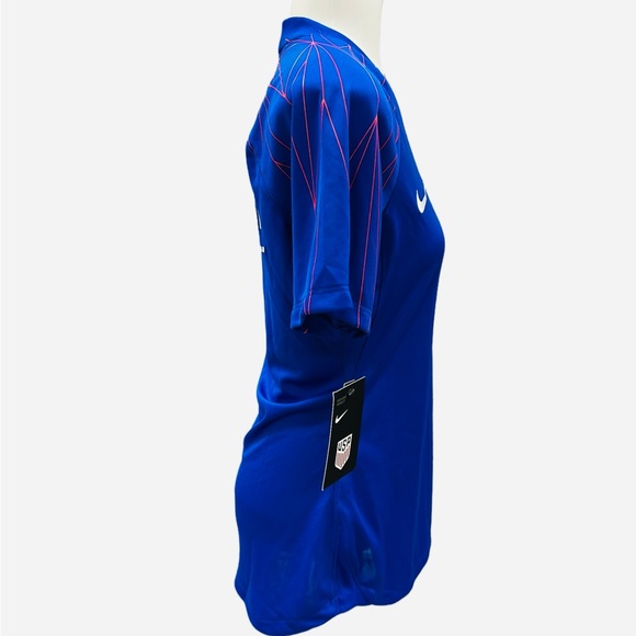 Nike USA Soccer Dri Fit Crew Neck Blue Tee Shirt Jersey Size S - Picture 6 of 9